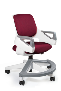 Ergonomické detské kreslo jedinečné Rookee Burgundsko