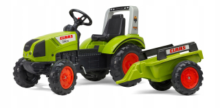 Veľký traktor Falk Claas Arion s prívesom 3-7 rokov