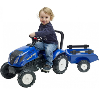 Šliapací traktor FALK pre deti New Holland 3-7