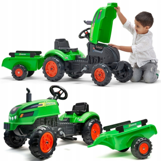 Falk Tractor X Tractor Green s prívesom s platením