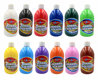 Plagát farba 12 farieb 500 ml set