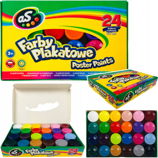 Školské plagáty farby Astra 24 farieb 20 ml ako