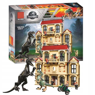 Jurské figúrky útočia na bloky dinosaurov Indoraptor