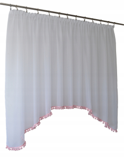 Detská opona Maja s pompoms 400 x 145