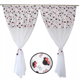 Detská opona myši Minnie Cz Bow 300x160