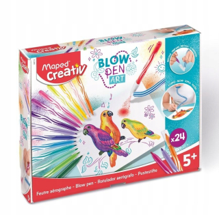 Nafukovacie plsné -naplnené 24 farieb mapované kreativ