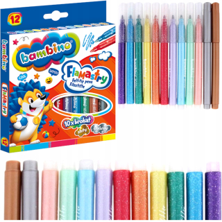 Flamor Piski Glitter 12 Bambino Colors