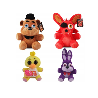 FNAF bonnie Foxy Chica Plush Mascot 25cm 4 ks