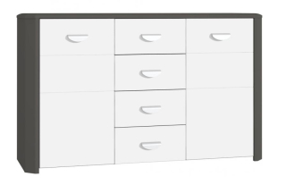 Forte hrudník Arode Hey Heyk231 White Grey Desk