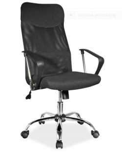 Otočné kreslo Q-025 čierny materiál