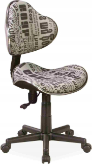 Q-G2 Textový signál Rotačné detské kreslo
