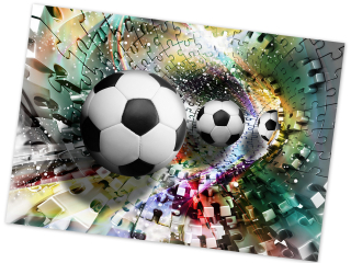 Nástenná nástenná maľba 3D loptičkový tunel puzzle 254x184 non -Woven