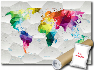 Nástenná maľba mapa World World 416x290