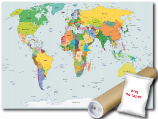 Flizelina Wall Mural Map World Country 312x219