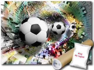 Nástenná maľba non -tkaného futbalového tunela 3d 312x219