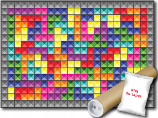 Nástenná maľba, netkané kocky tetris, bloky 520 x 318