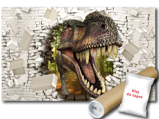 Nástenná nástenná maľba vinylová dinosaurus Brick 312x219