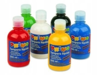 Farba plagátu vo fľaši 6 farieb 300 ml