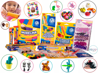 Farby bloks zabíjajú lepidlo kreatívnu set astra