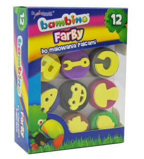 Bambino prstové farby 12 farieb
