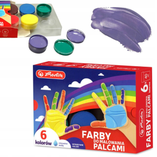 Farby na maľovanie s prstami deti svedčia 6 Herlitz