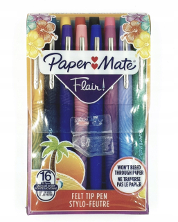 Plsný pera papier mate 16 ks