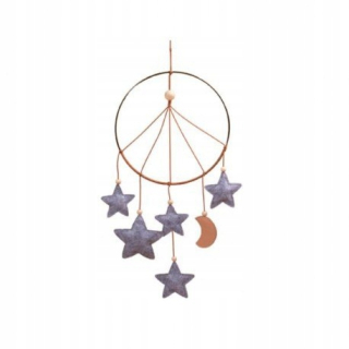 Filibabba Pendant Moon and Stars Grey Cup