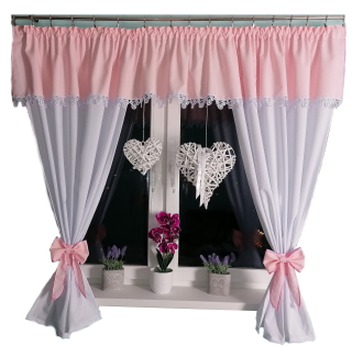 Opona Luiza Powdery Pink 300/150 Výrobca