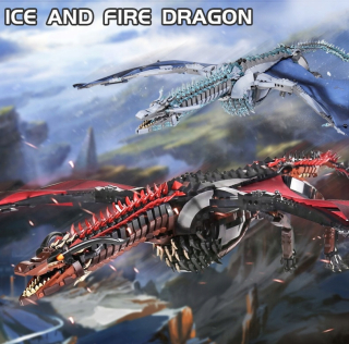 Fire Dragon Game of Thrones veľké modely prvky k