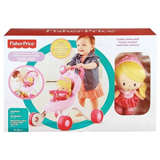 Fisher Price DGM71 Pusher Sroller s princeznou bábikou