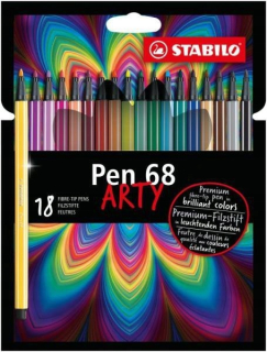 Felt-Tip Pero Pen 68 Prípad 18 PCS. Článok 6818-1-
