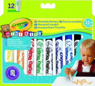 Plstateľné plsné perá. Mini Kids 12 ks. Crayola