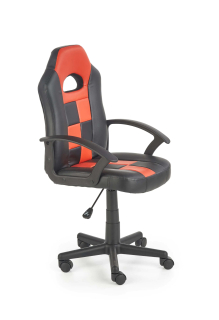 Rotuliteľné kreslo pre detského hráča búrku červené