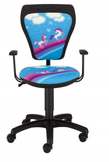 Rotačné kreslo poníka. Ministiny pre deti dievčat