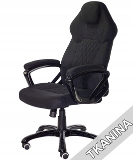 Otočné kreslo pre pavúk čierny textilný stôl