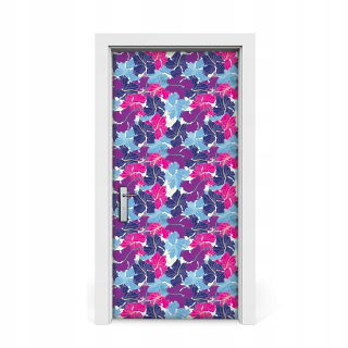 Nástenná maľba pre dvere Hibiscus 95x205