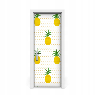 Fototapeta na Door Art žlté ananásy 75x205
