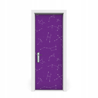 Nástenná maľba na dverách Starry Sky 75x205
