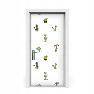 Nálepka na nástenné nástenné nástenky Cacti 95x205