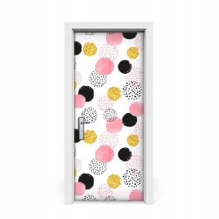 Nástenná nástenná maľba Dvere Sticker Dot Pattern 85x205