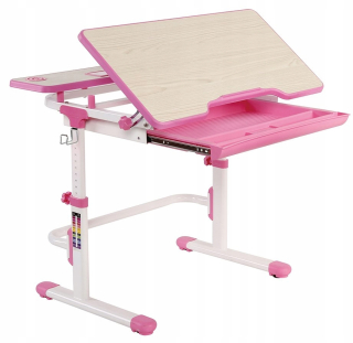 Zábavný stôl Detský stôl Lavoro l Pink nastaviteľný