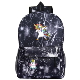 Zábavný batoh DAB Unicorn s novým vzorom na laptop späť
