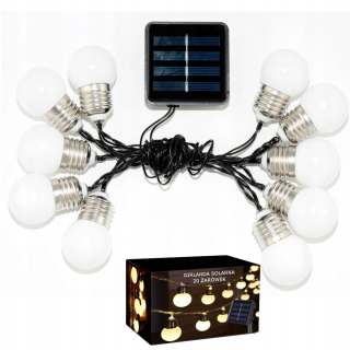 Girland Solar Garden Lights 20led - Mlieko