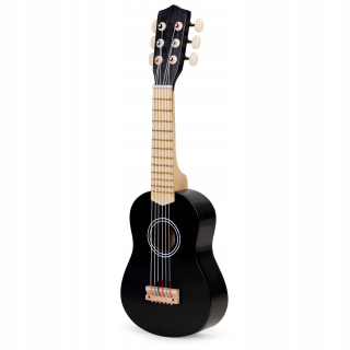 Klasická gitara pre detský drevený čierny pud.