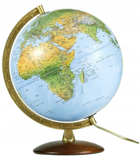 Globe Astra 30 cm osvetlená politická fyzická
