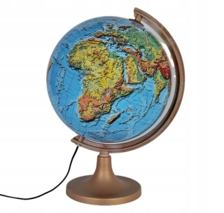 FYZICKÝ GLOBUS OSVETLENIE 32 CM 3D EFEKT
