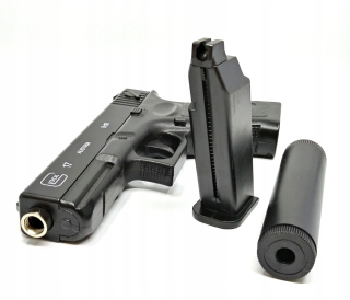 Glock 17 kovové zbrane guľôčky + Zombie Shield