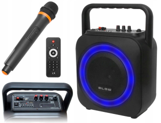 Bluetooth Reproduktor Radio USB mp3 karaoke mikrofón