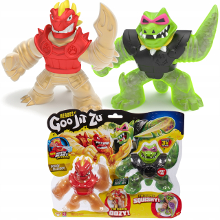 Goo jit zu 2 gélové figuríny Blazagon vs rocková čeľusť