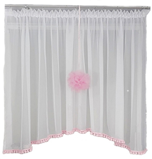 READY Záclonové brmbolce voál 18 farieb 300 x 150